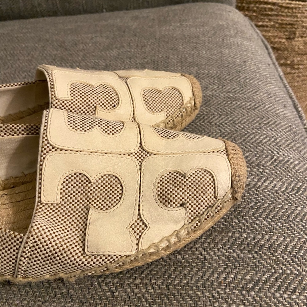 Tory Burch ines logo flat espadrilles